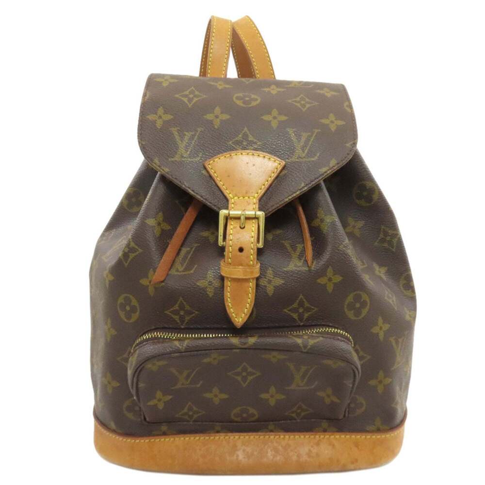 LOUIS VUITTON Authentic Brown Monogram Canvas Backpack